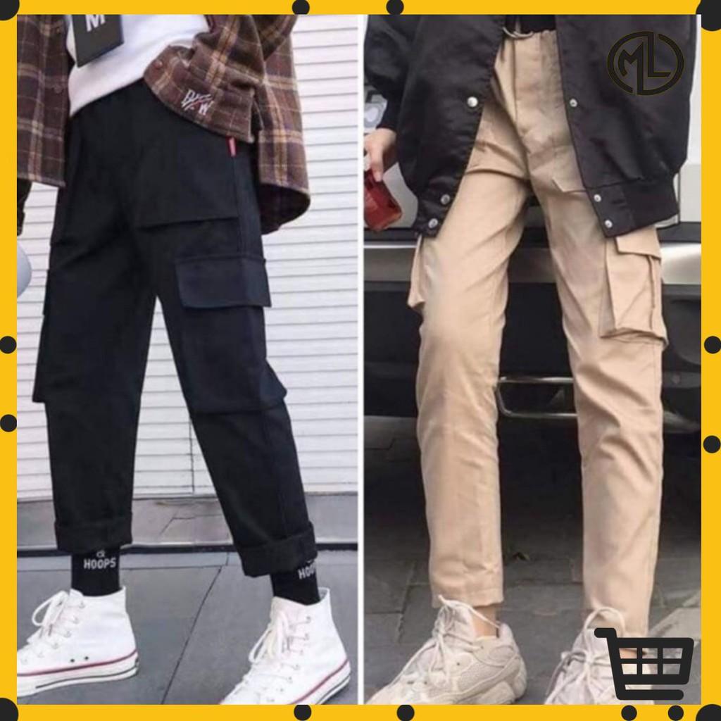 Quần dài kaki túi hộp boxpant unisex - SHOP MAYLAN