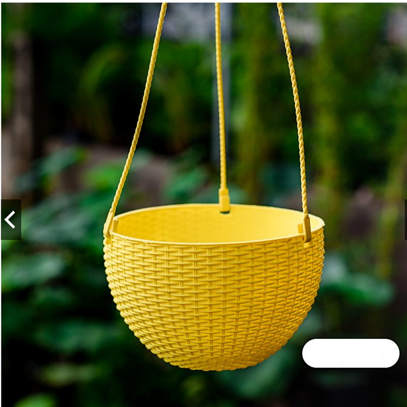 10 CHẬU nhựa treo đan mây,mẫu sang trọng,cứng dày đường kính 22x15cm-77521