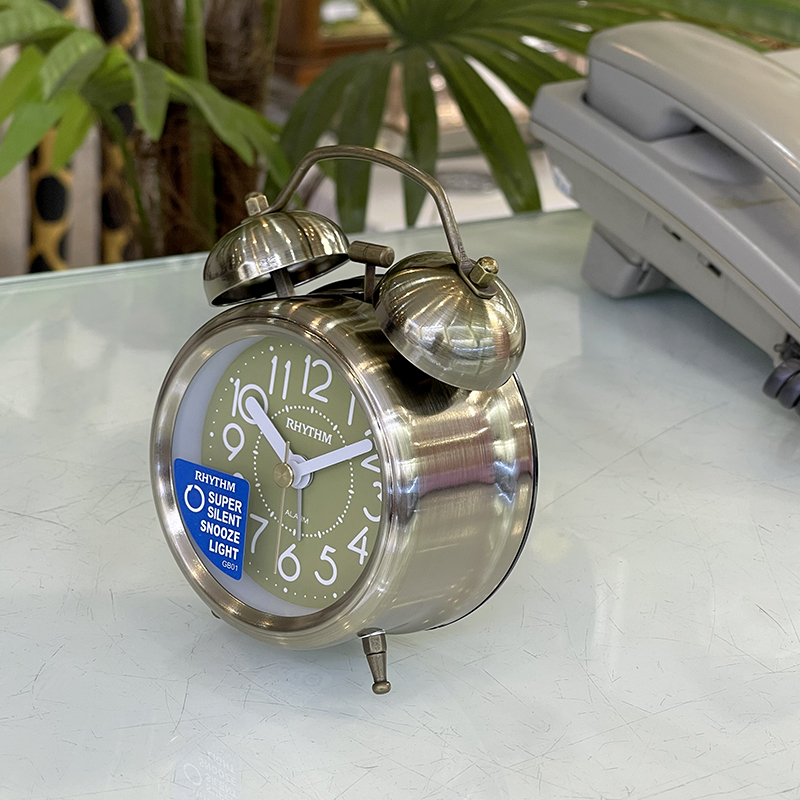 Đồng hồ Rhythm CRA861NR63- Kt 8.7 x 12.7 x 5.0cm, 180g. Vỏ kim loại, dùng PIN.