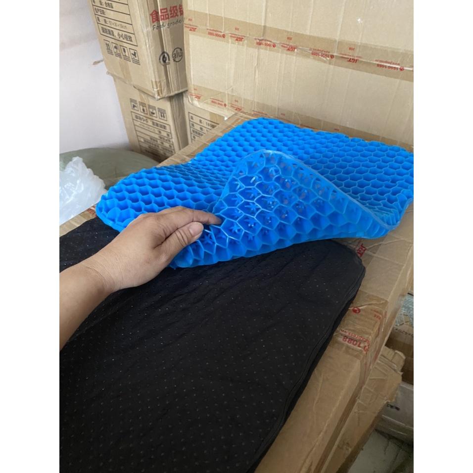 Đệm Silicone Tổ Ong Lót Ghế Ngồi Ghế Thoáng Khí Chống Đau Lưng Thoái Hóa Lưng