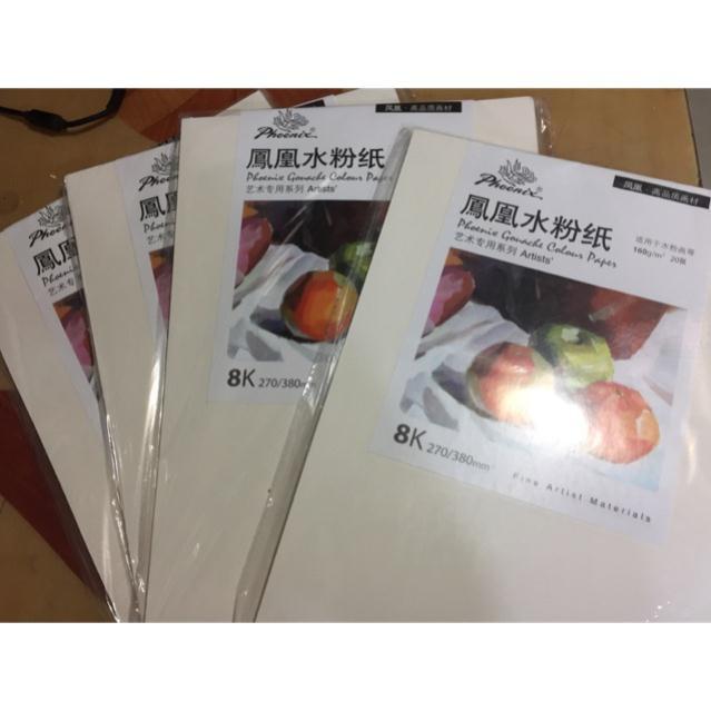 Giấy vẽ khổ a3 hàng loại 1 vẽ được nhiều chất liệu, giấy táo