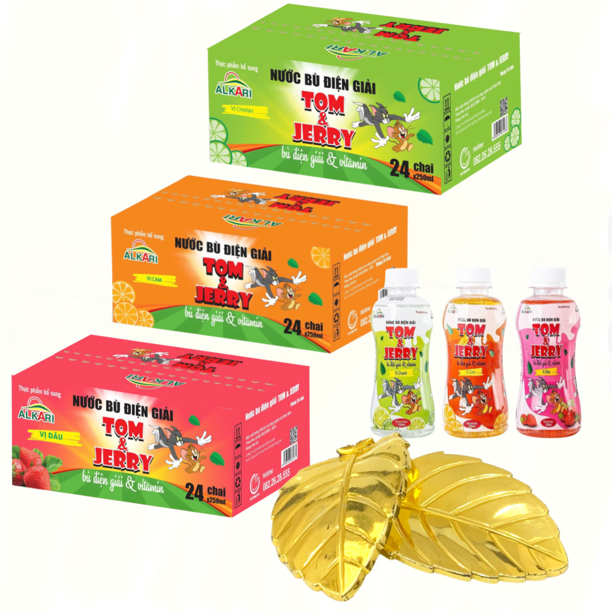 Nước điện giải vị chanh Tom & Jerry - Phục hồi sức khoẻ, bù nước và chất điện gi