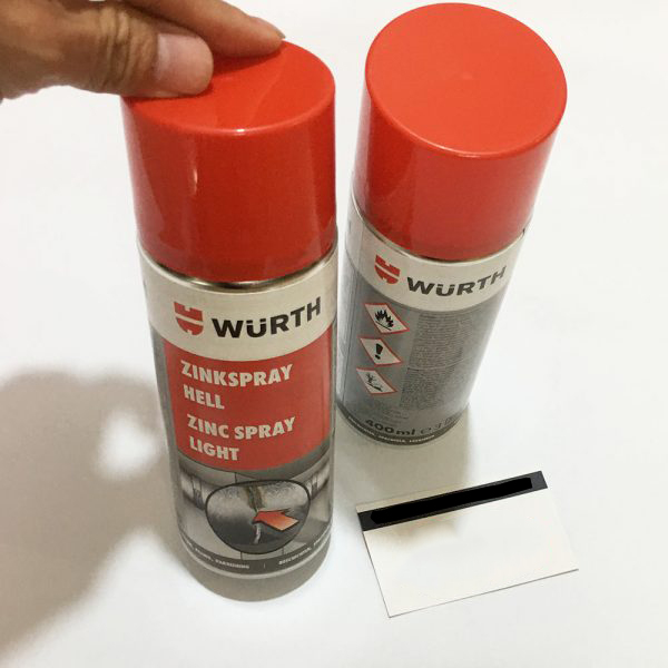 Chất mạ kẽm màu sáng Wurth Zinc Spray 0893113114 (400ml)