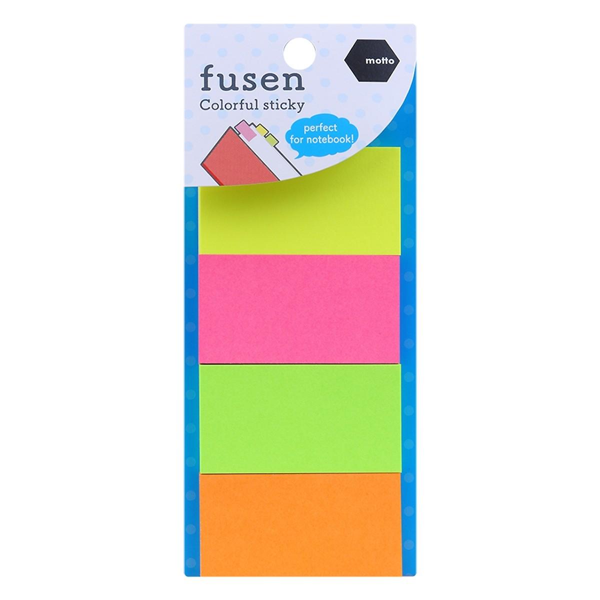 Giấy Note Motto 4 Màu Cykf50 - Ne 27 X 50 Mm
