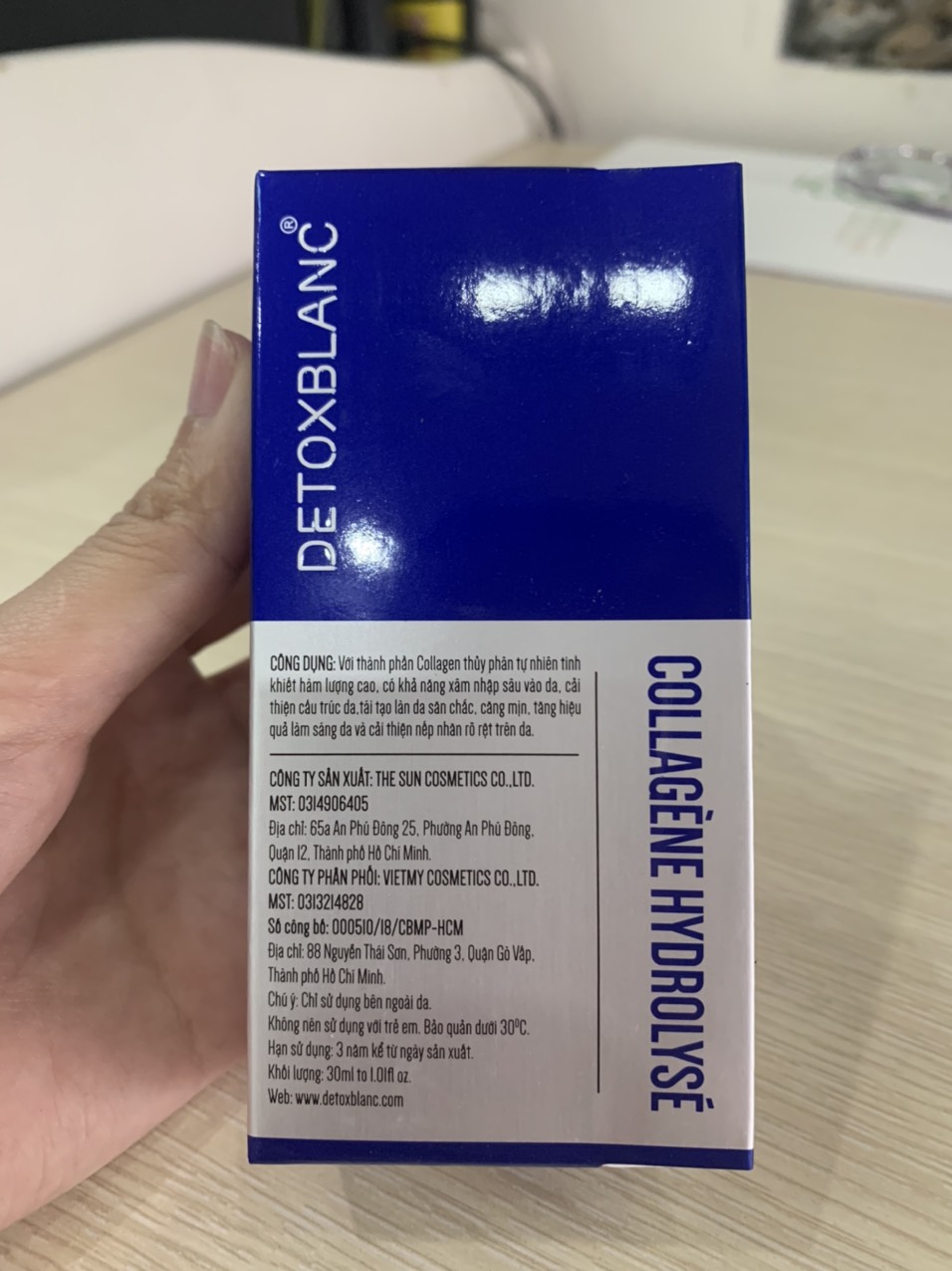 HYDROLYSÉ COLLAGEN THUỶ PHÂN DETOX BLANC MẪU MỚI - TẶNG MẪU TEST NƯỚC HOA CHARME