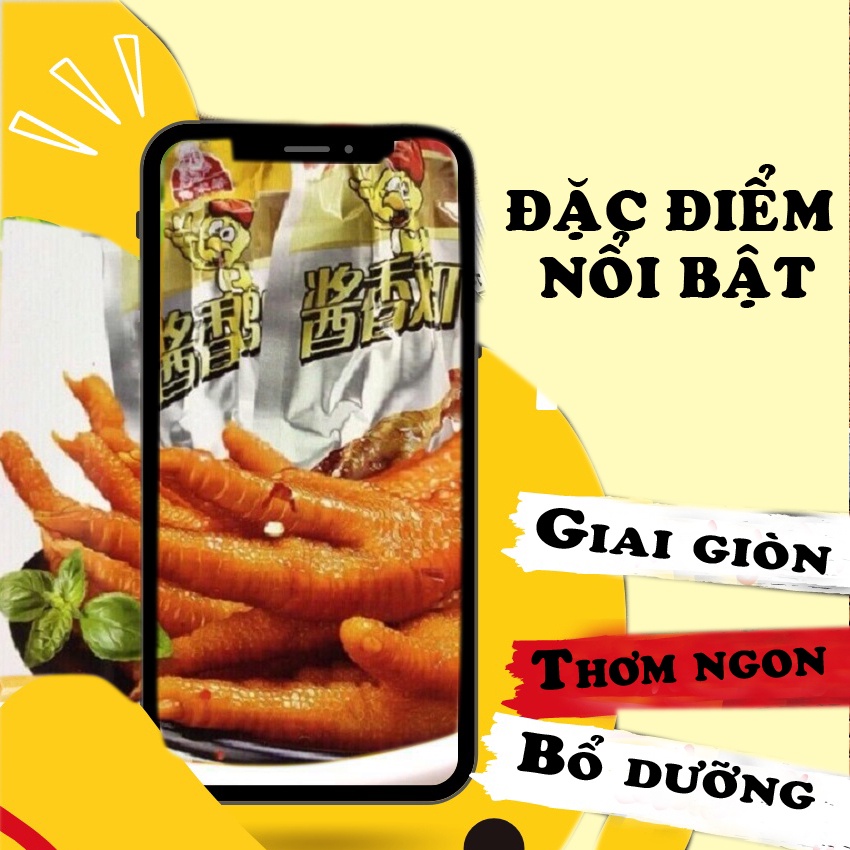 Set 10 Chân gà cay  tứ xuyên giá rẻ gói 32 gam