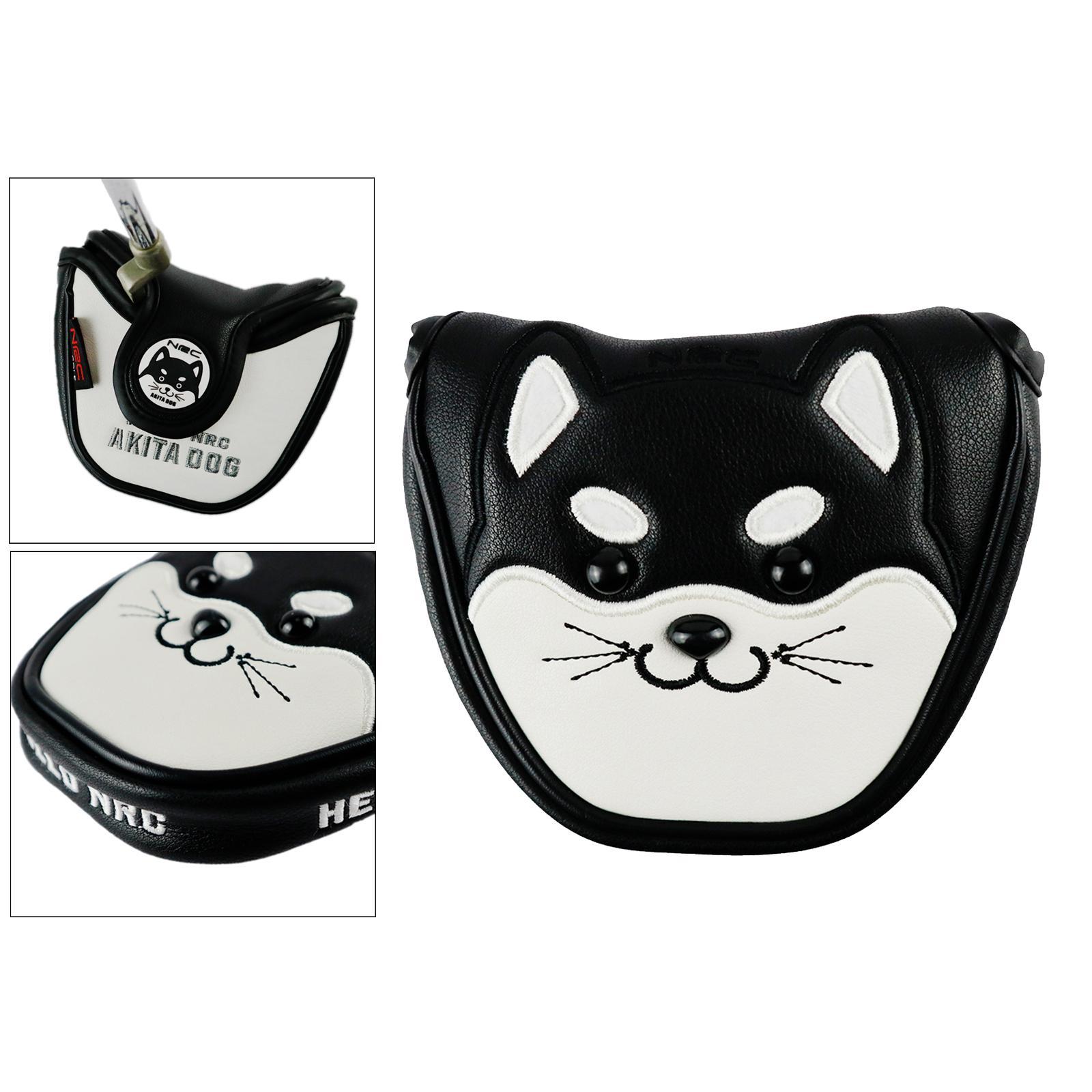 Cute Design Golf Club Mallet Putter Head Cover  Clubs Headcover,  White