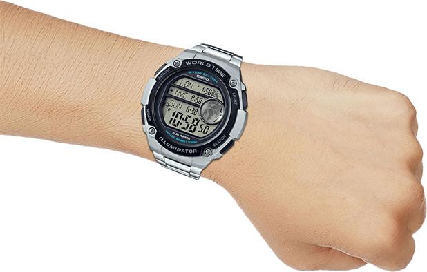 Đồng Hồ Nam Dây Thép Không Gỉ Casio AE-3000WD-1AVDF - Đen