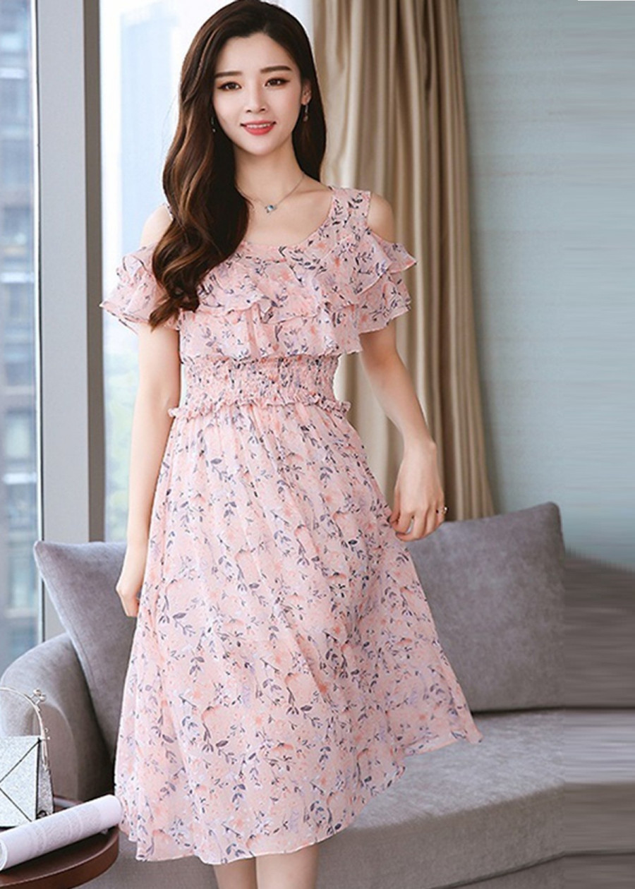 Đầm Xòe Họa Tiết Hoa NT4335N