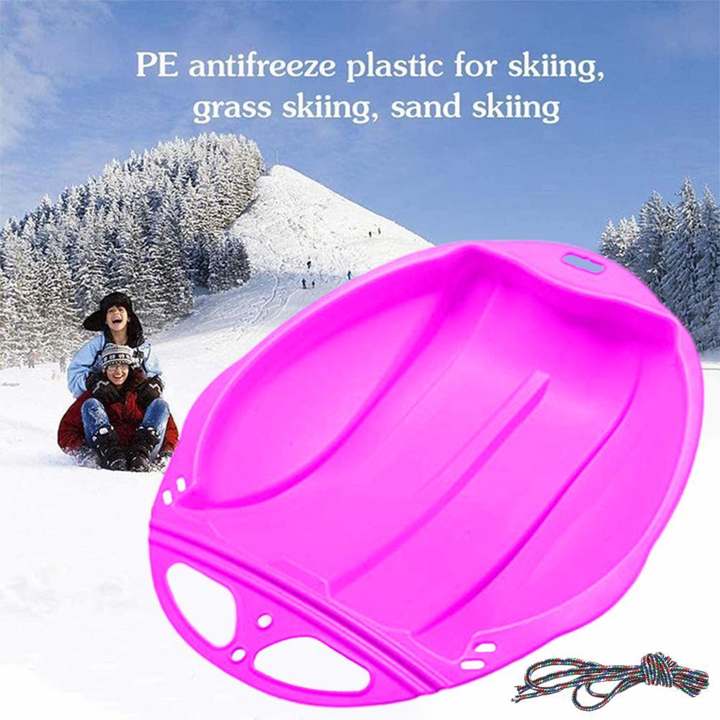 Snow Sled Sledge Skiing Toboggan Board Outdoor Luge Sports Game Kids Adult