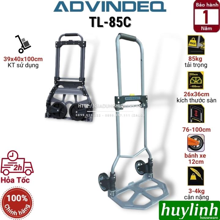 Xe đẩy hàng 2 bánh gấp gọn Advindeq TL-85C - Tải trọng 85kg - Chính hãng