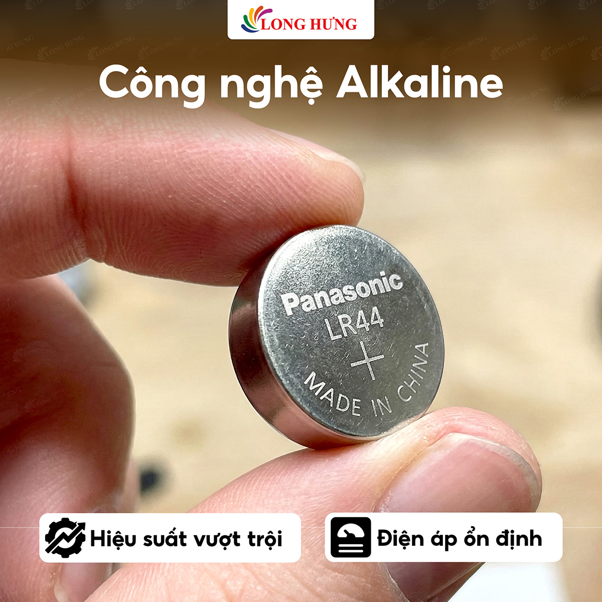 Pin nút Panasonic Alkaline 1.5V LR44VN/2B5 (2 viên/10 viên/200 viên) - Hàng chính hãng