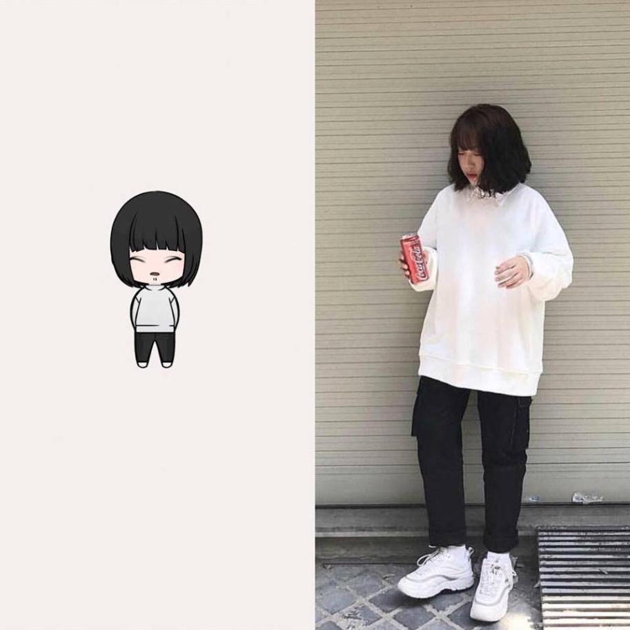 Áo SWEATER BasicTrơn 8 Màu Unisex