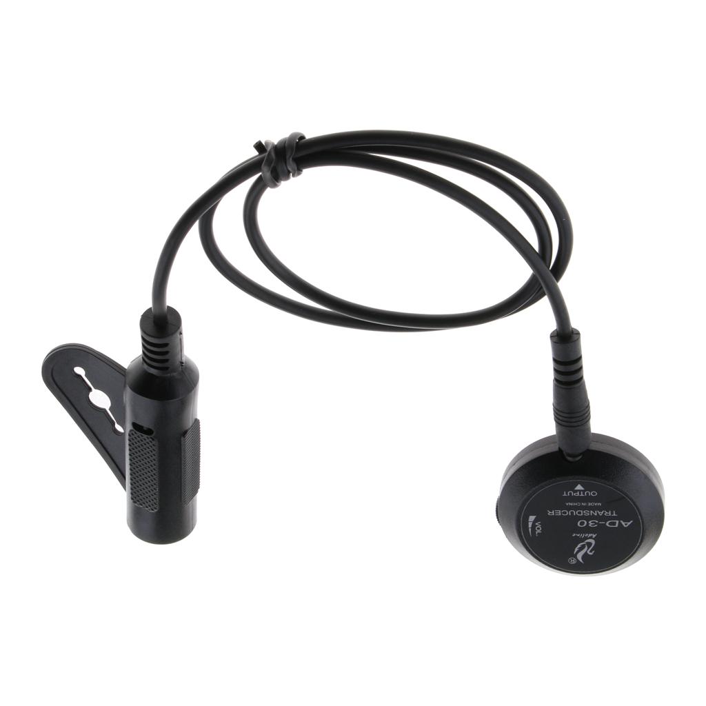 6.35mm Guitar EQ Equalizer Piezo Pickup For Acoustic Guitar Replacement Parts