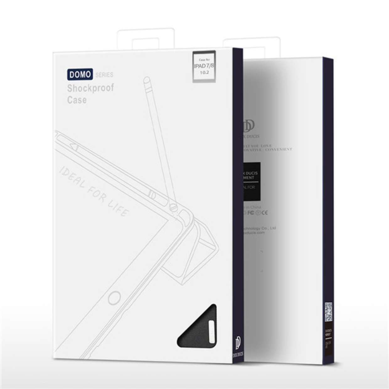 Bao Da Dux Ducis Domo Series Cho iPad 7/8/9 10.2 Có Khe Cắm Bút, Tự Động Tắt Mở - HÀNG CHÍNH HÃNG