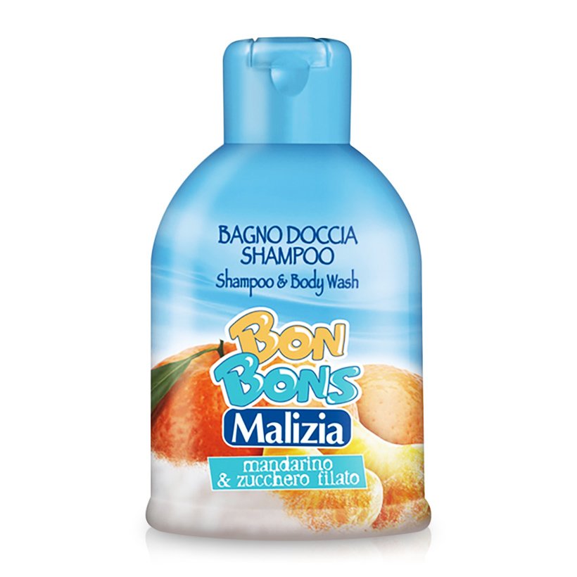 Sữa tắm gội trẻ em Malizia Bon Bons 500ml + móc khóa