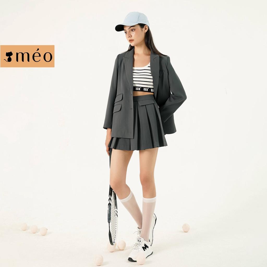 Áo blazer nữ Méo shop dài tay phối túi nắp Blazer Myanla