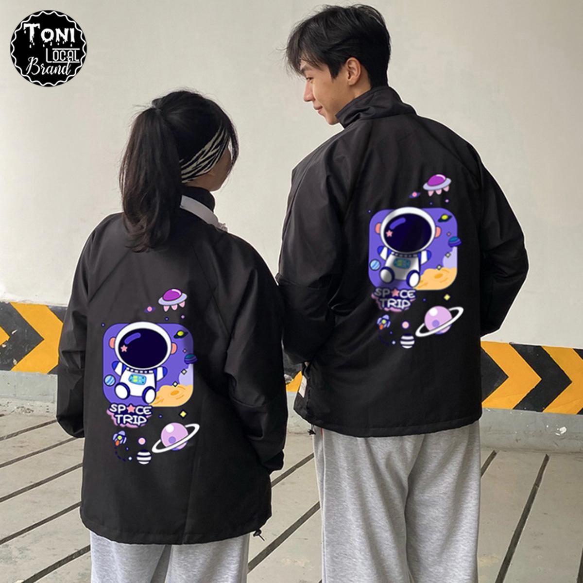 Áo Khoác Dù Local Brand Space Trip Jacket Mero 2 lớp dày form rộng Unisex cổ bẻ (D3040L - Kèm Video Ảnh Thật)