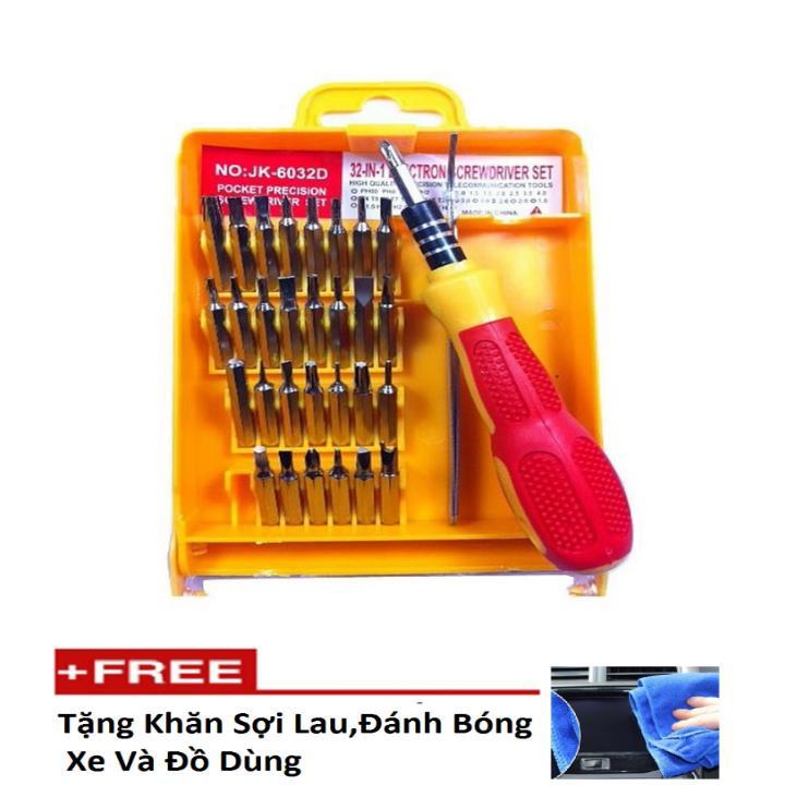 Tua Vít,Bộ Tua Vít 32 Món Đa Năng 206077 tặng khăn lau đa năng