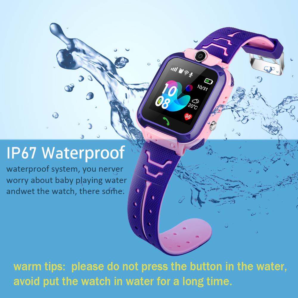 Trẻ Em Smart Watch SOS Chống Mất Đồng Hồ Thông Minh Smartwatch 2 SIM Thẻ Điện Thoại Đồng Hồ Theo Dõi Vị Trí Ảnh Chống Nước IP67 Trẻ Em quà Tặng Của