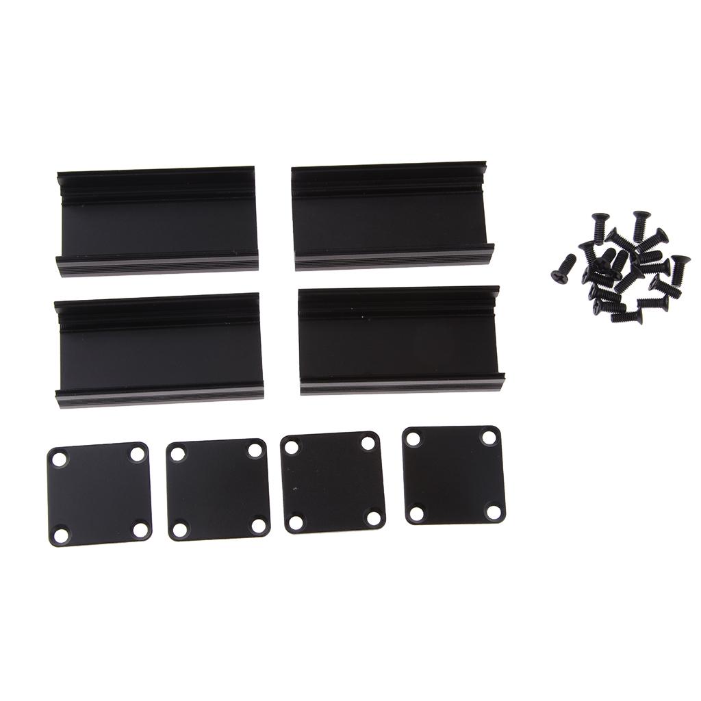 2 Set 50x25x25mm Aluminum Instrument Box PCB Enclosure DIY