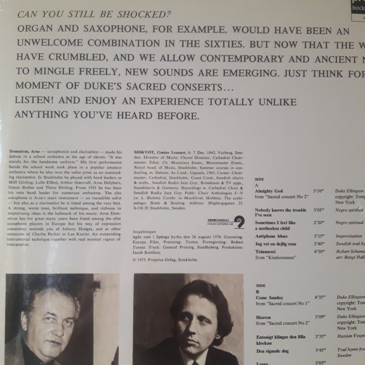 Đĩa than - LP - Antiphone Blues - Arne Domnerus With Gustaf Sjokvist - New vinyl record
