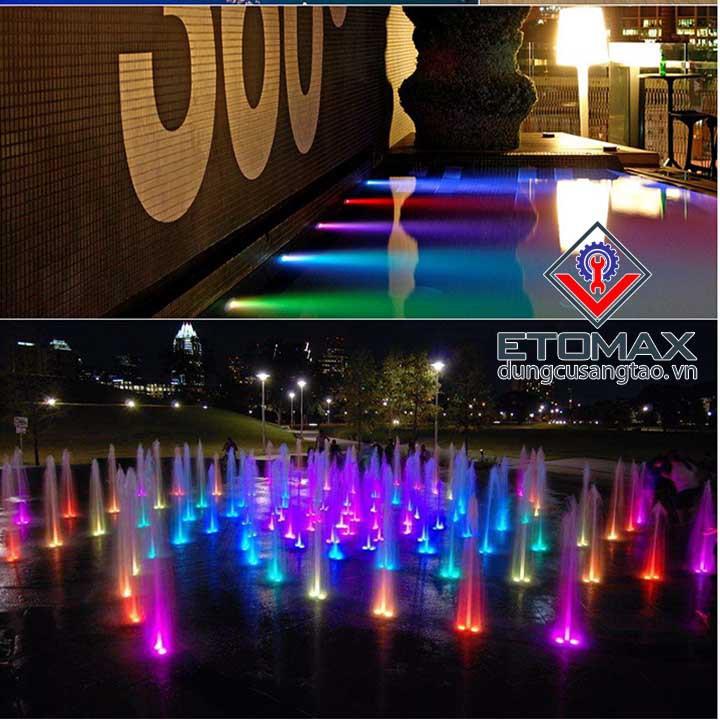Bóng đèn led đổi màu điều khiển từ xa RGB chống nước