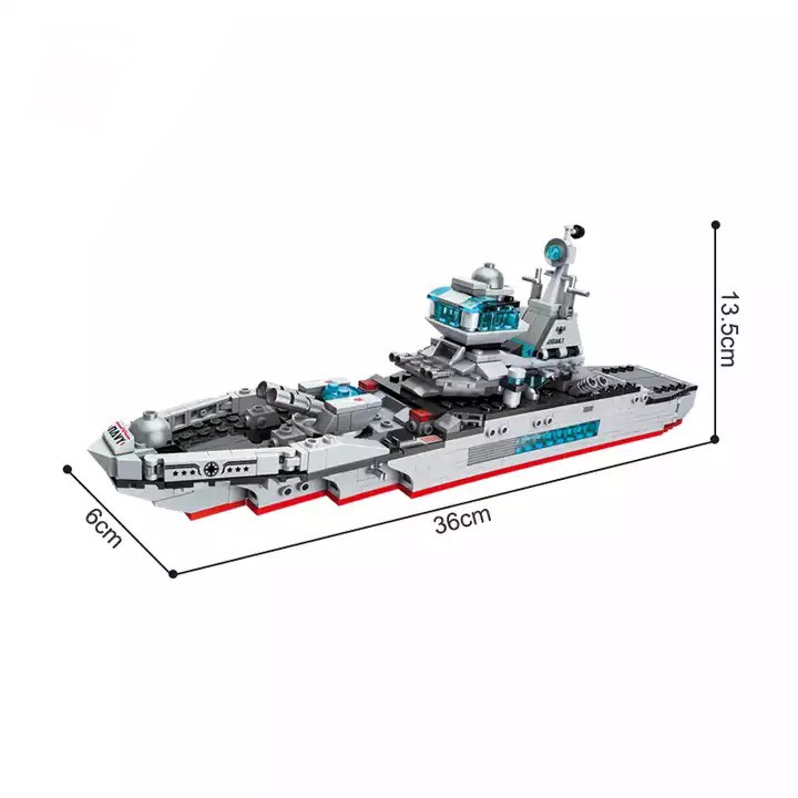 Đồ chơi lắp ráp Mô hình Tàu tuần dương 8in1 QMAN 1411
