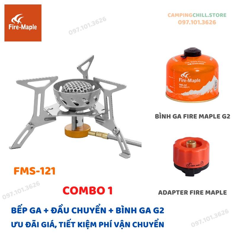 BẾP GA CÓ CHẮN GIÓ ĐI DÃ NGOẠI FIRE MAPLE FMS-121