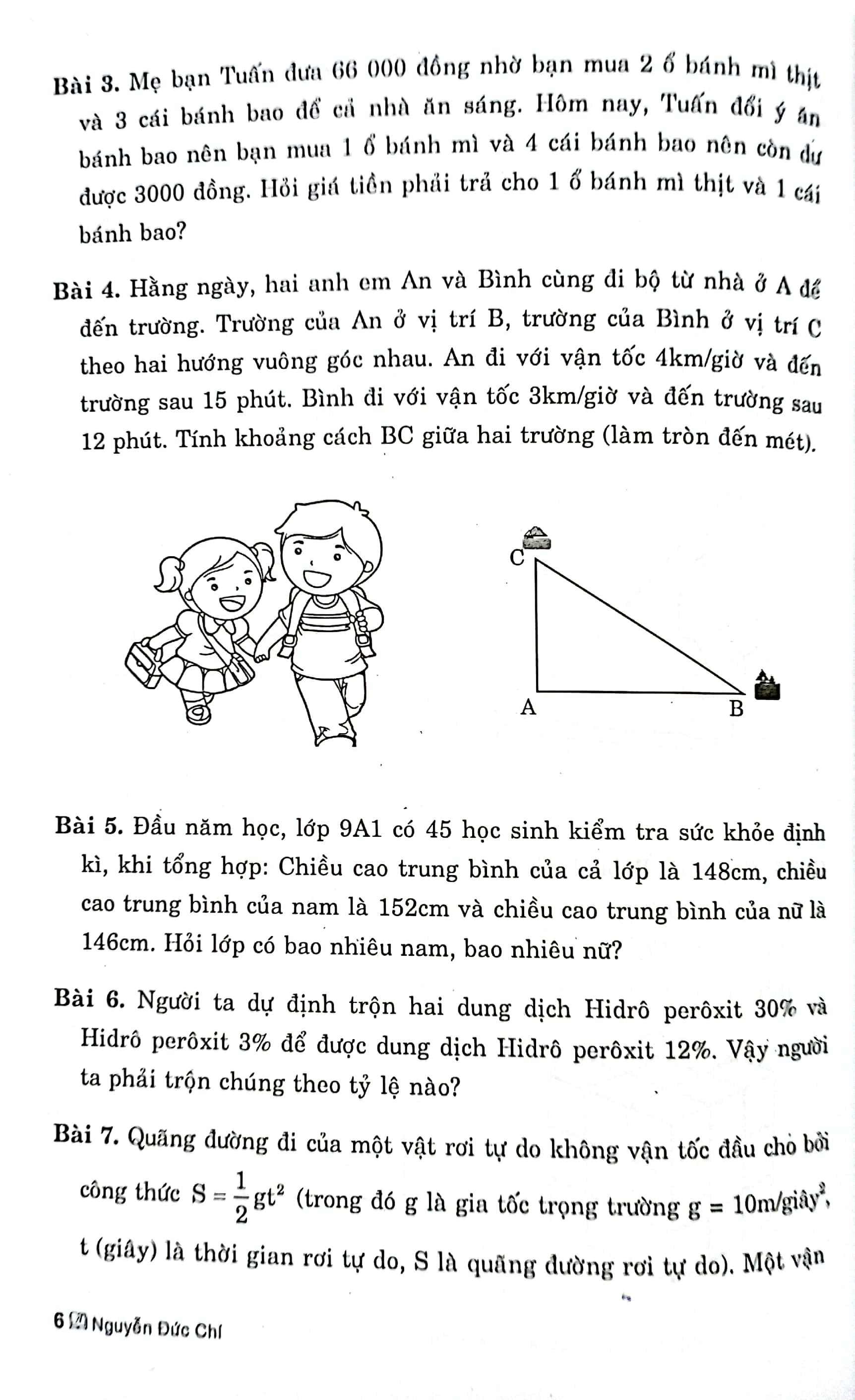 Các Bài Toán Thực Tế - Liên Môn Ôn Luyện Thi Tuyển Sin Toán 9 Vào 10