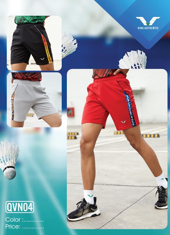 Quần Thun Thể Thao Tennis  Cầu Lông Nam Vina Authentic QVN04