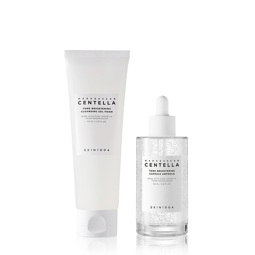 Combo Làm Sạch, Dưỡng Sáng Da Skin1004 Madagascar Centella Brightening - Trắng