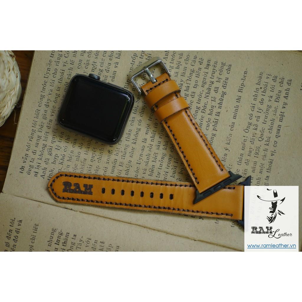 DÂY ĐỒNG HỒ DÀNH CHO APPLE WATCH DA BÊ VÀNG SÁNG - RAM CLASSIC 1988 - HÀNG CHÍNH HÃNG