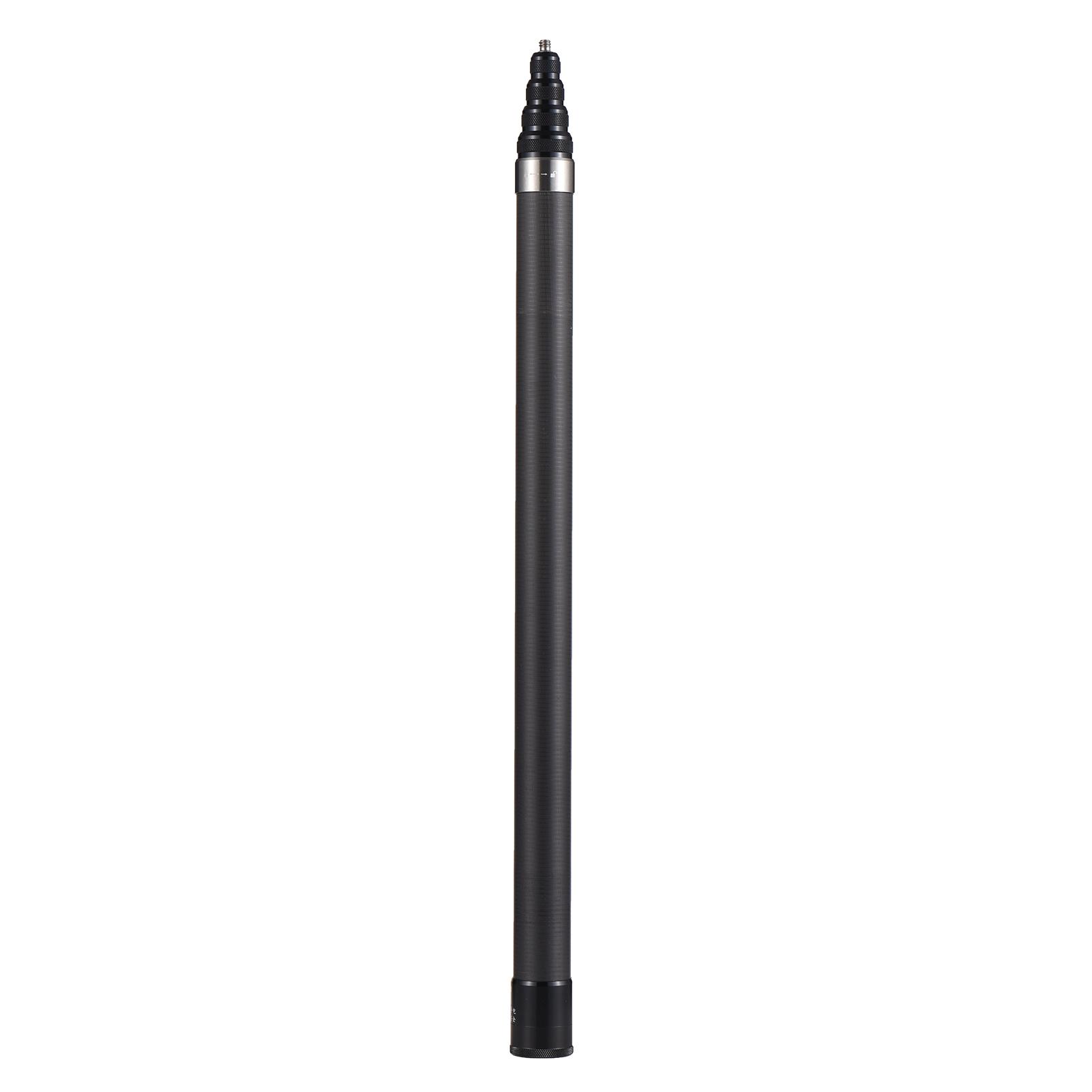 Portable Selfie Stick Carbon Fiber Stand Camera Bracket 1/4 Inch Screw Mount 45.5cm-300cm/ 17.9in-118in Adjustable Length Compatible with Insta360 X2/ X3