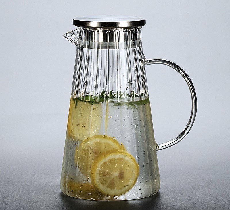 BÌNH ĐỰNG NƯƠC THỦY TINH CAO CẤP CHỊU NHIỆT LÊN TỚI 400 ĐỘ  ĐÁY BẰNG 1,6L - ANTH287
