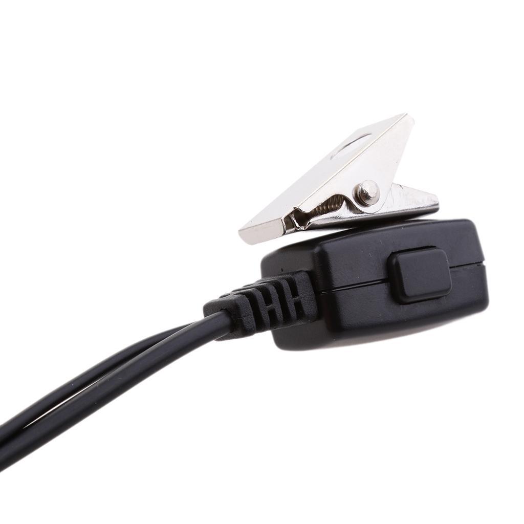 2 Pin PTT   Two  Earpiece Headset MIC for