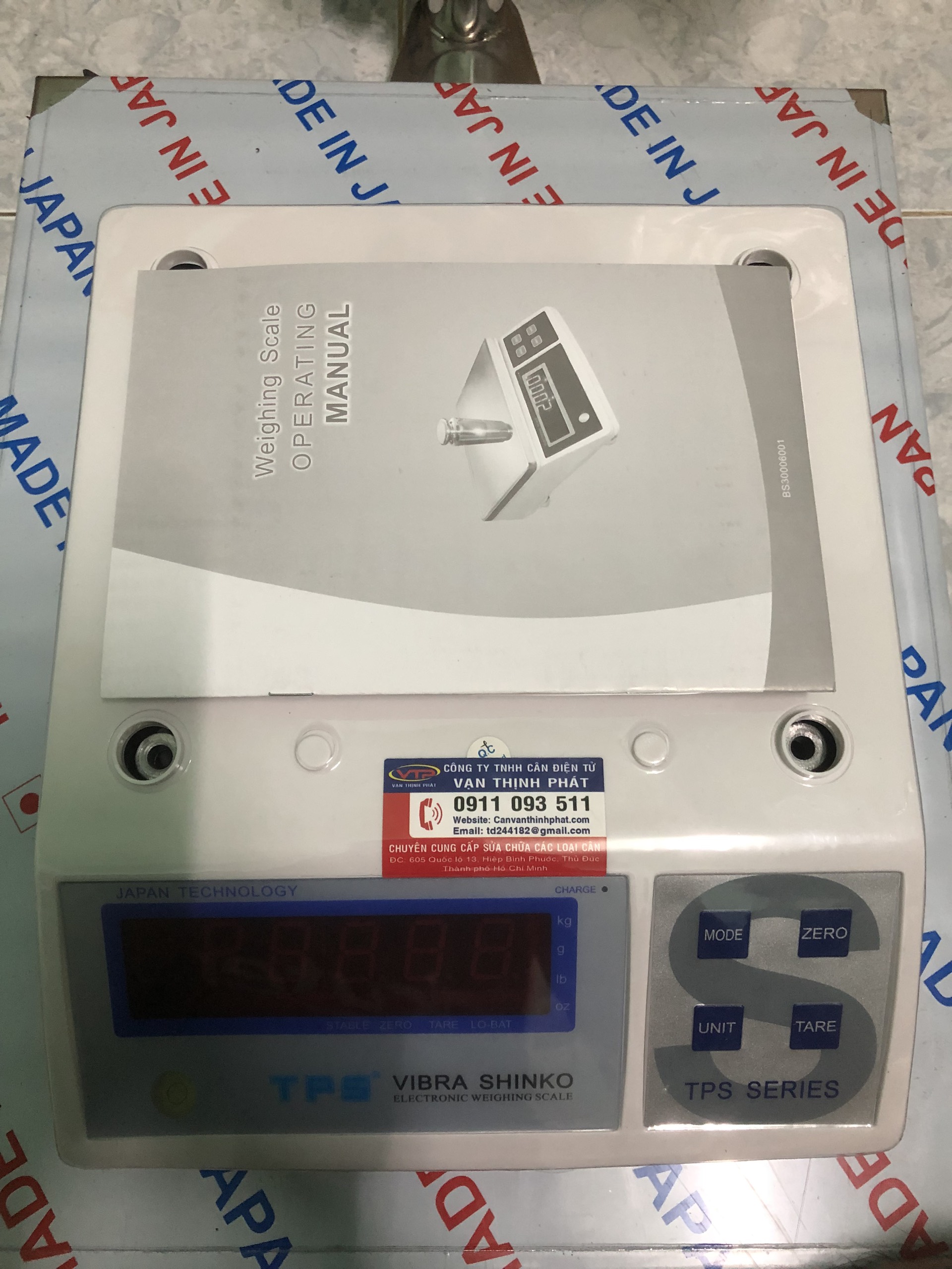 Cân Điện Tử VIBRA SHIKO TPS 3 KG 0.1 G