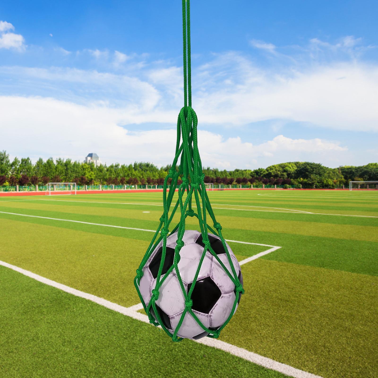Football Net Bag Portable Single Ball Carry Bag for Soccer Sports Basketball