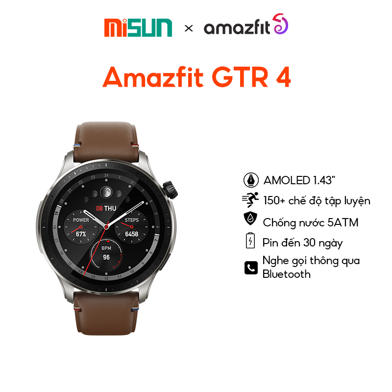 Đồng Hồ Thông Minh Cao Cấp Amazfit GTR 4 - Hàng Chính Hãng - BH 12 Tháng