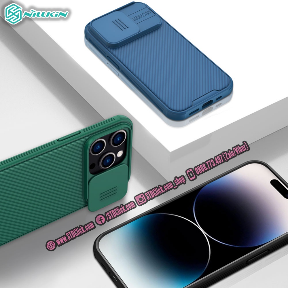 ỐP LƯNG DÀNH CHO ĐIỆN THOẠI IPHONE 14 PRO MAX NILLKIN CAMSHIELD PRO NILLKIN