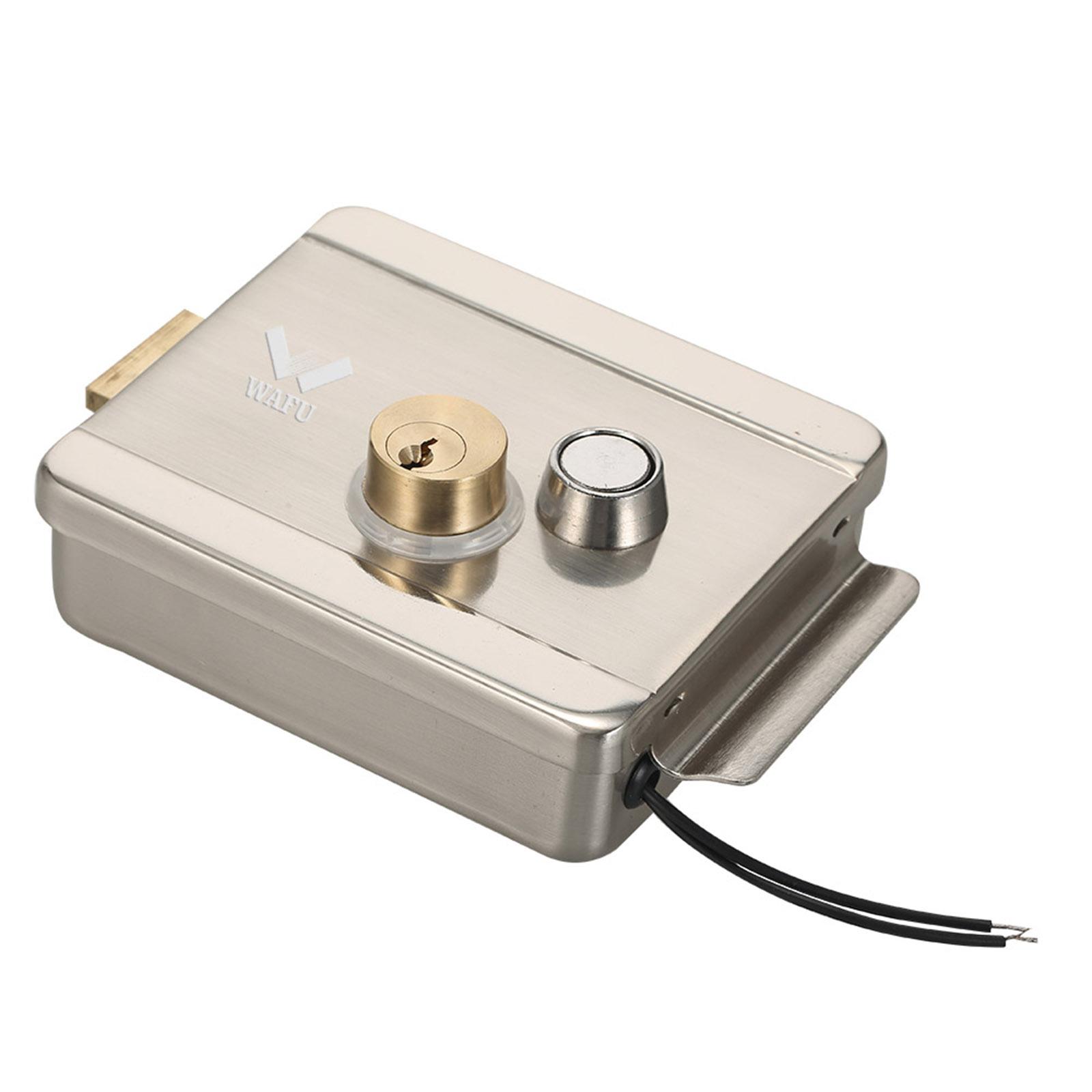 WAFU Smart Electric Gate Door Lock Secure Electric Metallic Lock Electronic Door Lock Door Access Control for Home Office Apartment Warehouse