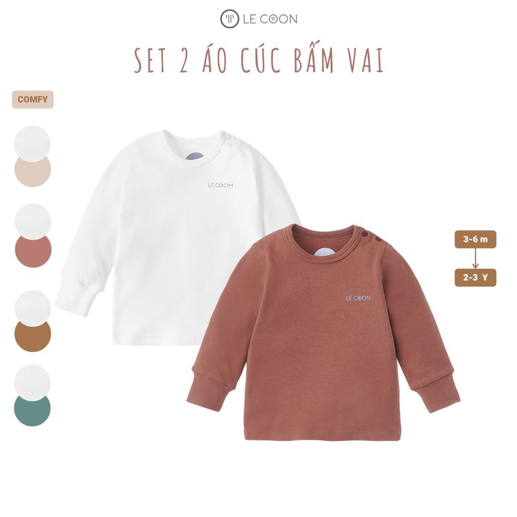 LE COON | Set 2 Áo Cúc Bấm Vai | COMFY