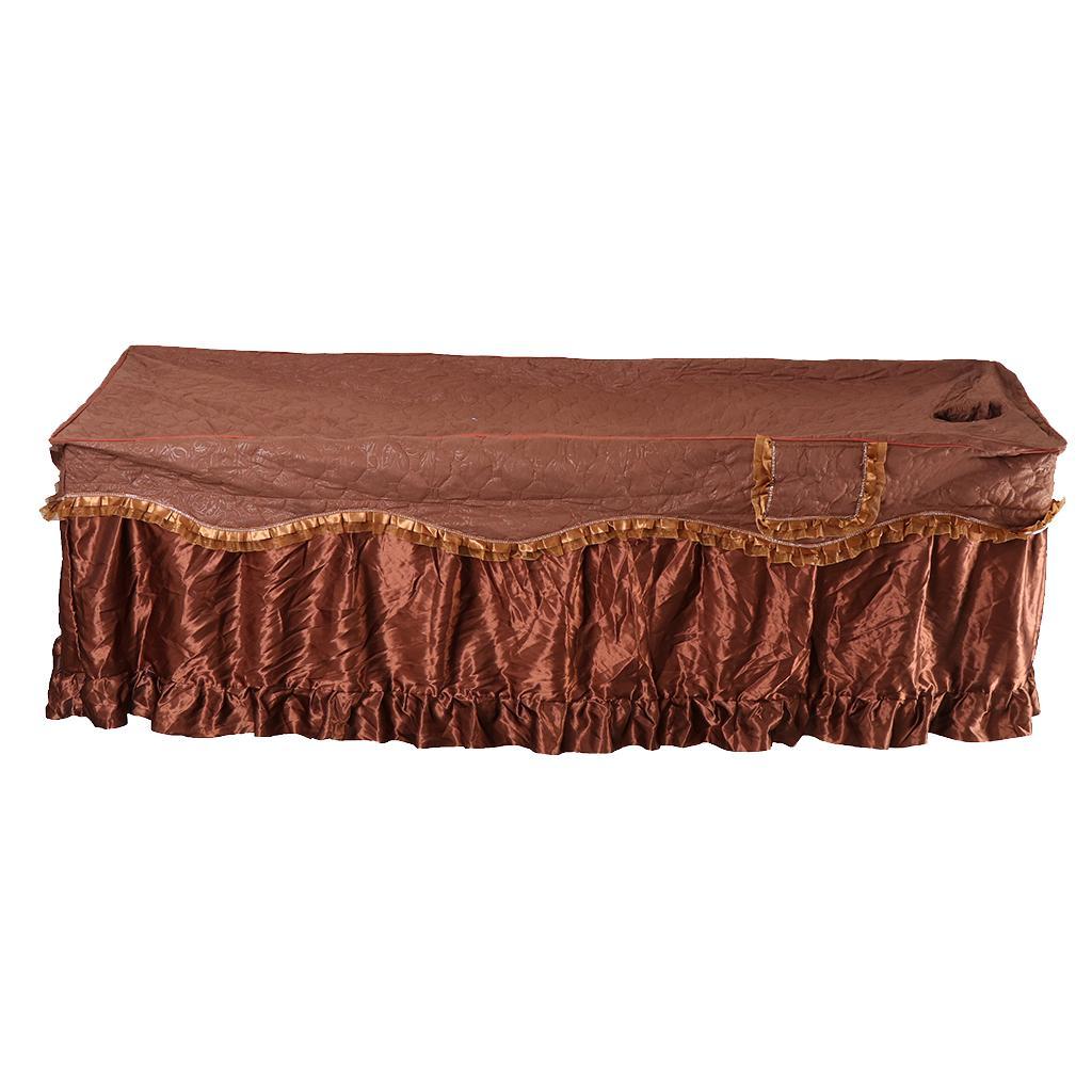 Beauty Massage Table Skirt Bed Valance Sheet Case