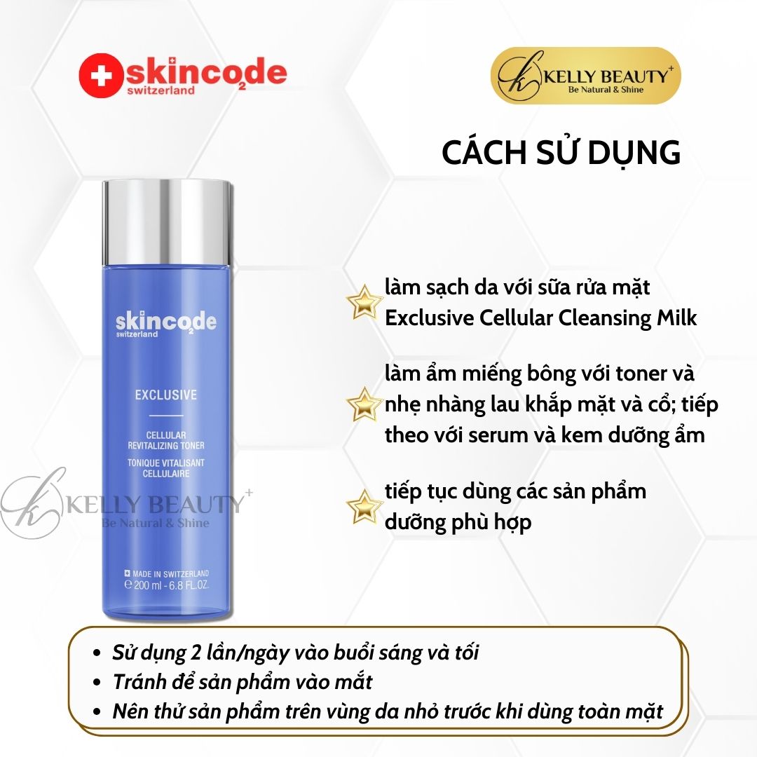 Nước Cân Bằng Trẻ Hóa Da Skincode Exclusive Cellular Revitalizing Toner | Kelly Beauty