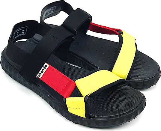 Giày Sandals Shondo Tam Giác Vàng Đỏ Nữ F6T301