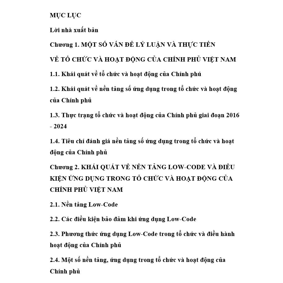 Ứng dụng nền tảng số trong tổ chức và hoạt động của Chính phủ