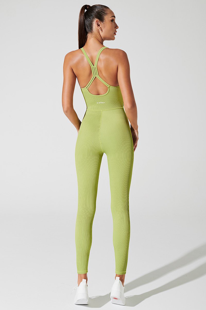 Bộ Liền Tập Yoga Gym Pulpa Suave Jumpsuit - Green Smoke