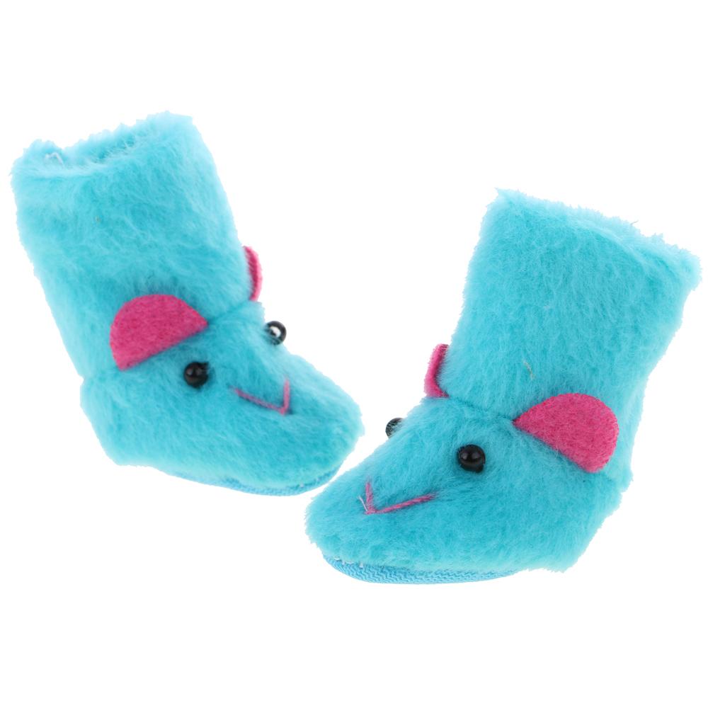 Adorable Rabbit Plush Snow Boots Shoes for 12 inch Neo Takara Blythe Dolls Dress Up ACCS