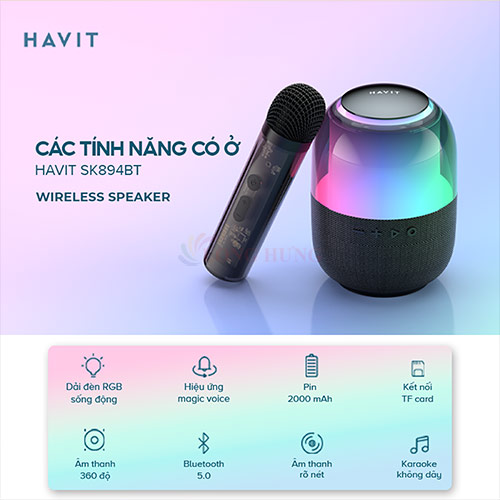 Loa Bluetooth Havit SK894BT - Hàng chính hãng