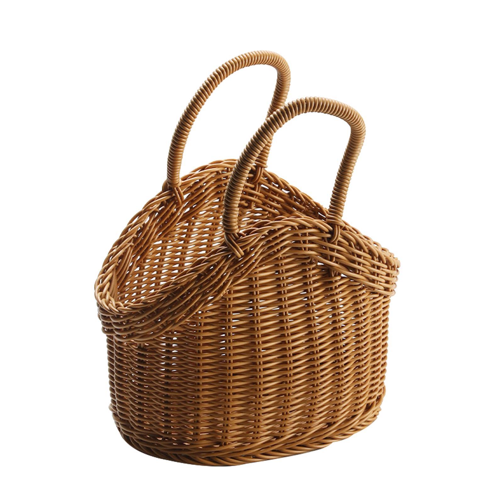 Kitchen Storage Basket with Handles Container Large
